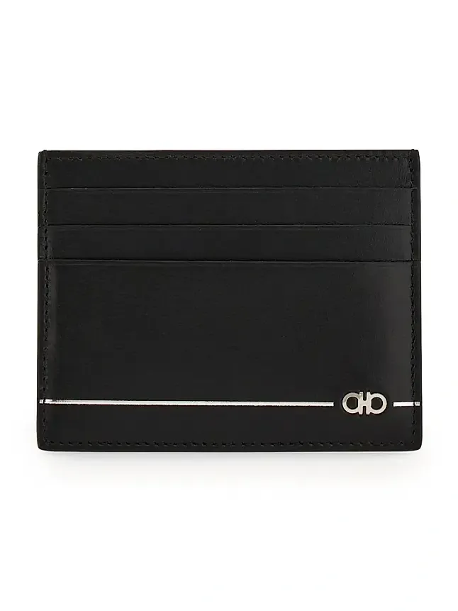 Men's Gancini Leather Card Holder