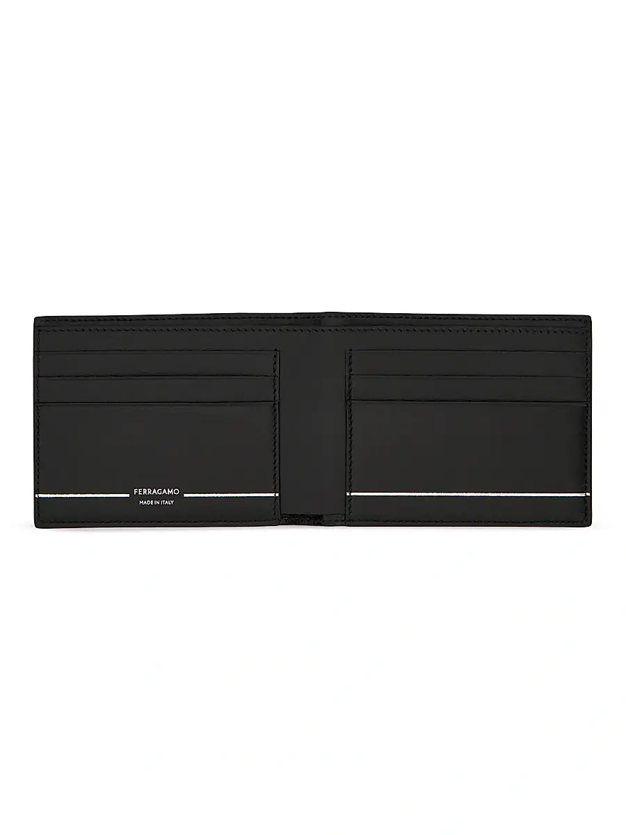 Ferragamo Men's Micro Gancini Leather Wallet | Thumbnail 2