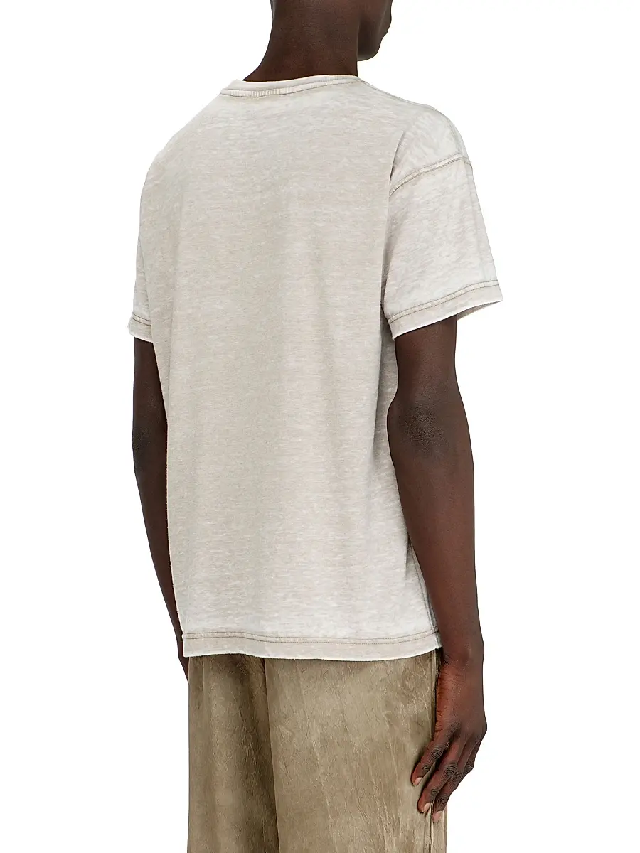 Diesel Men's Burnout Graphic Studded T-Shirt | Thumbnail 3