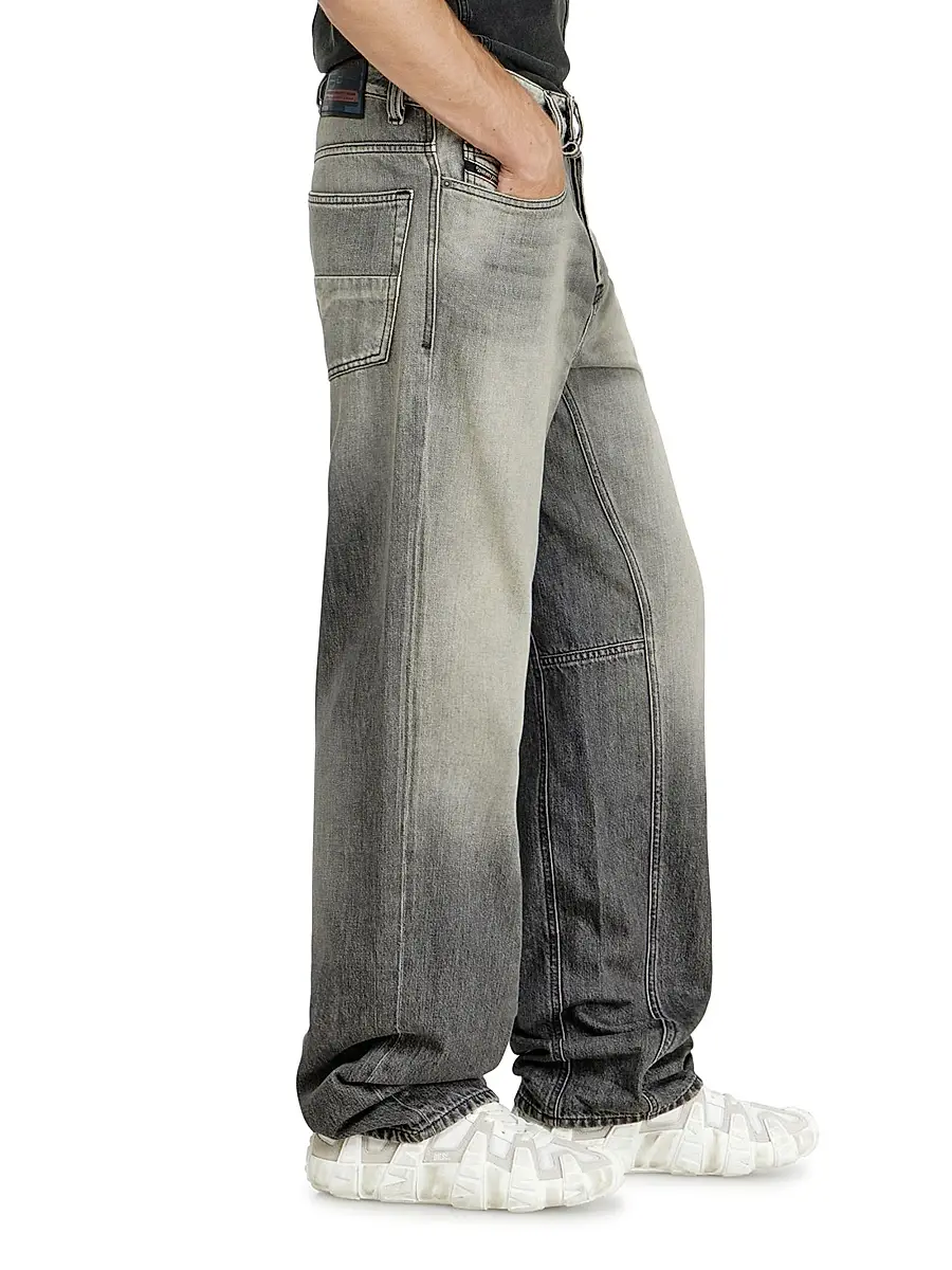 Diesel Men's D-2001 Faded Cotton Jeans | Thumbnail 4