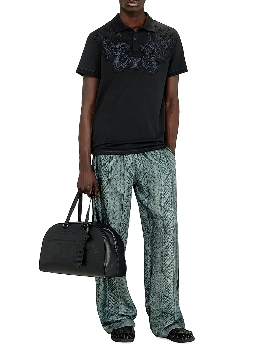 Diesel Men's Phen Embroidered Polo Shirt | Thumbnail 2 Diesel Men's Phen Embroidered Polo Shirt | Thumbnail 2