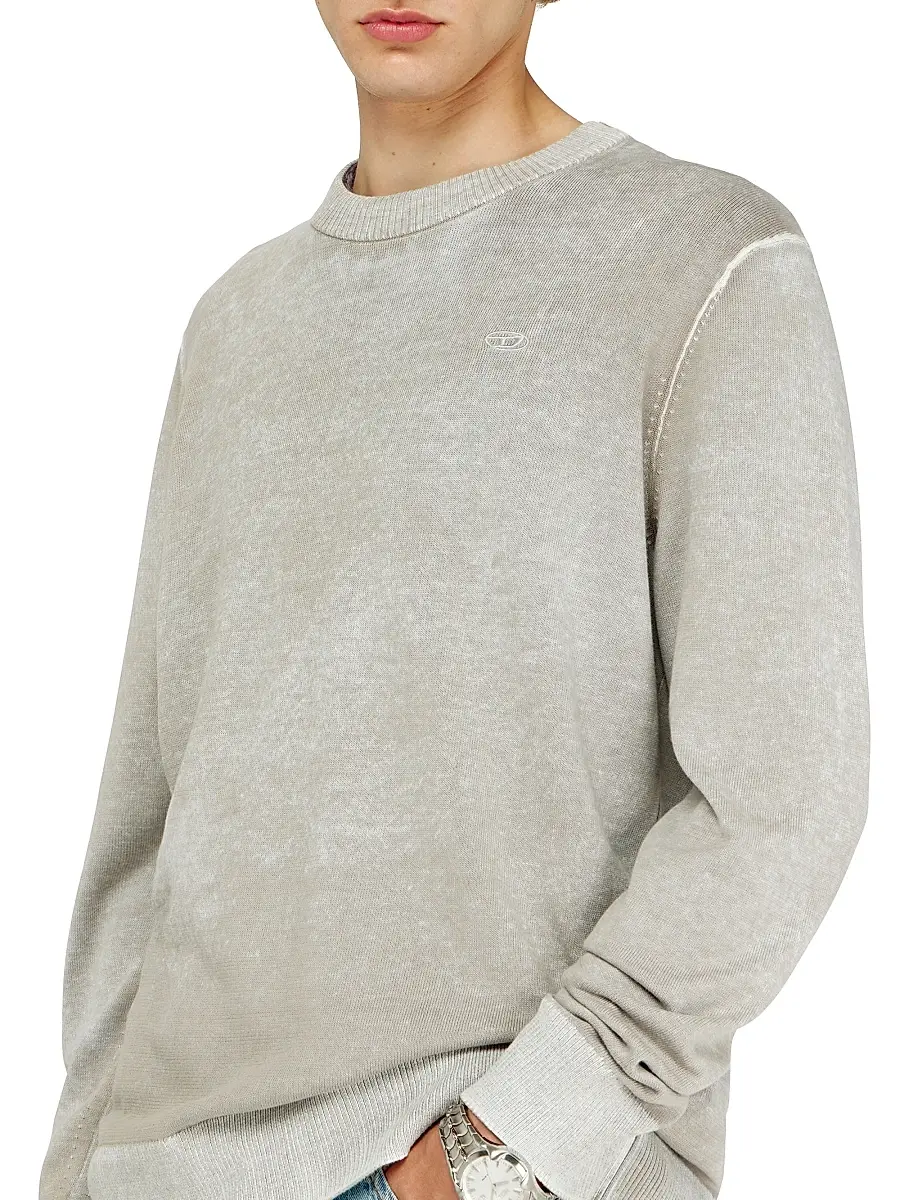 Diesel Men's Laurent Faded Cotton Sweater | Thumbnail 5 Diesel Men's Laurent Faded Cotton Sweater | Thumbnail 5