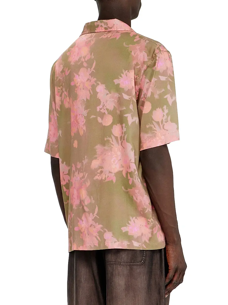 Diesel Men's Floral Bowling-Style Shirt | Thumbnail 3 Diesel Men's Floral Bowling-Style Shirt | Thumbnail 3
