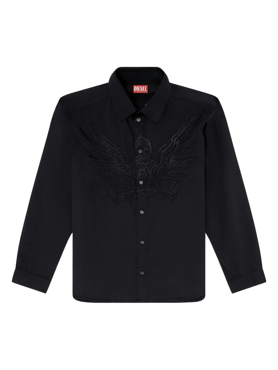Men's Embroidered Cotton Overshirt Men's Embroidered Cotton Overshirt