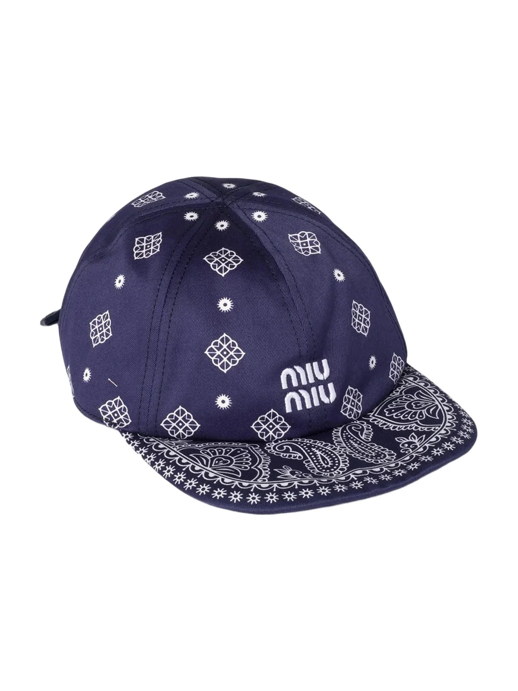 Miu Miu Women's Printed Cotton Baseball Cap