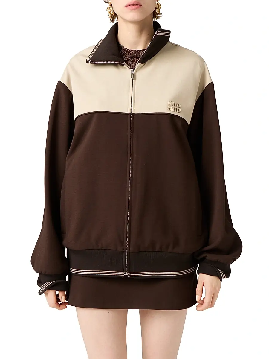 Miu Miu Women's Fabric Stitch Knit Mini Skirt | Thumbnail 2