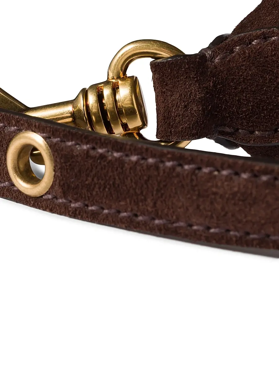 Miu Miu Women's Suede Pouch Top Handle Bag | Thumbnail 5