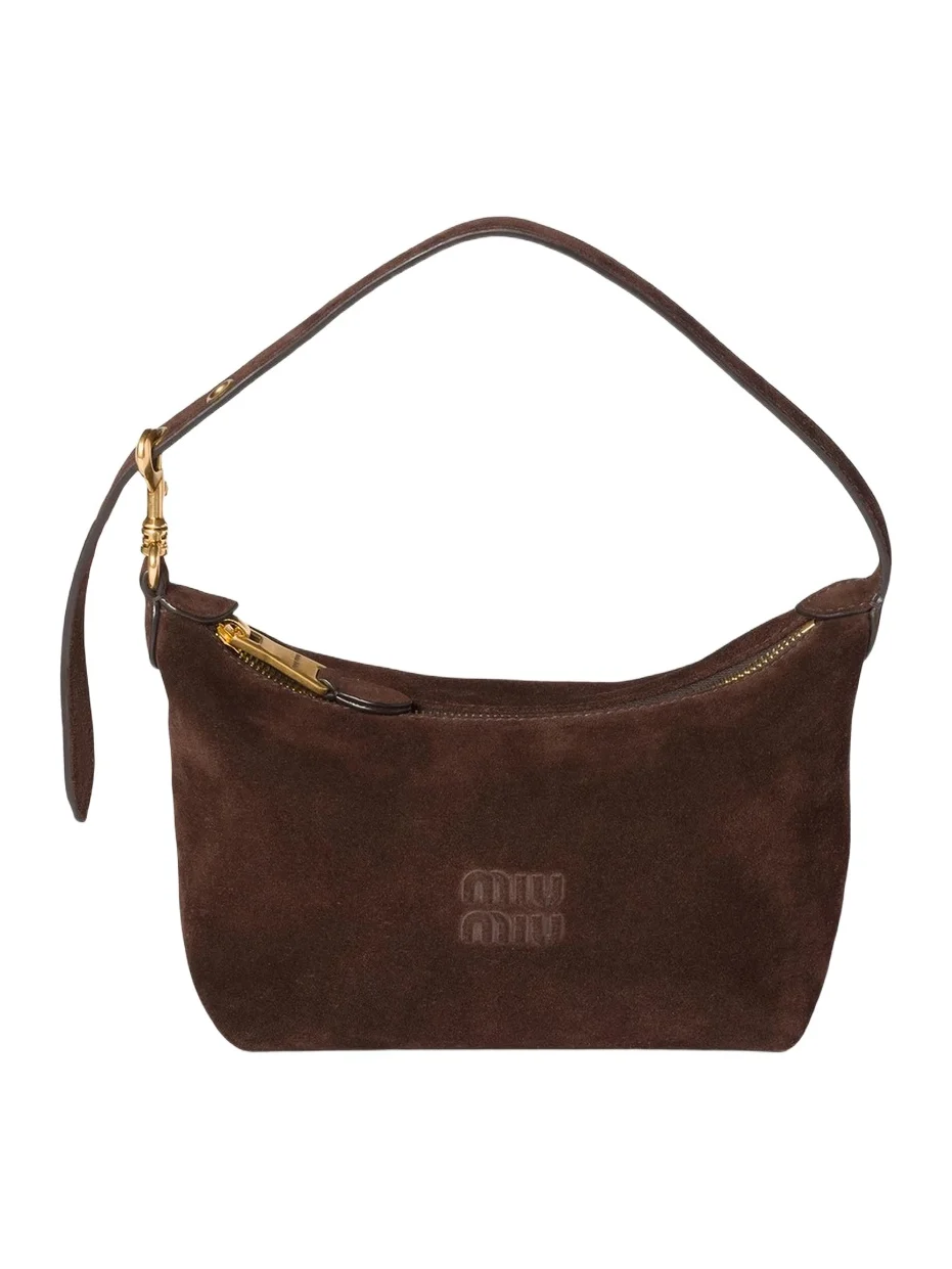 Women's Suede Pouch Top Handle Bag Women's Suede Pouch Top Handle Bag