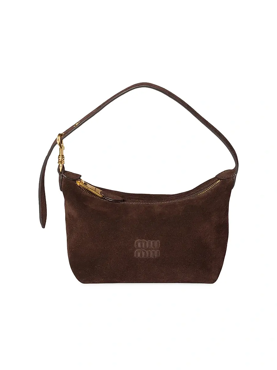 Women's Suede Pouch Top Handle Bag Women's Suede Pouch Top Handle Bag