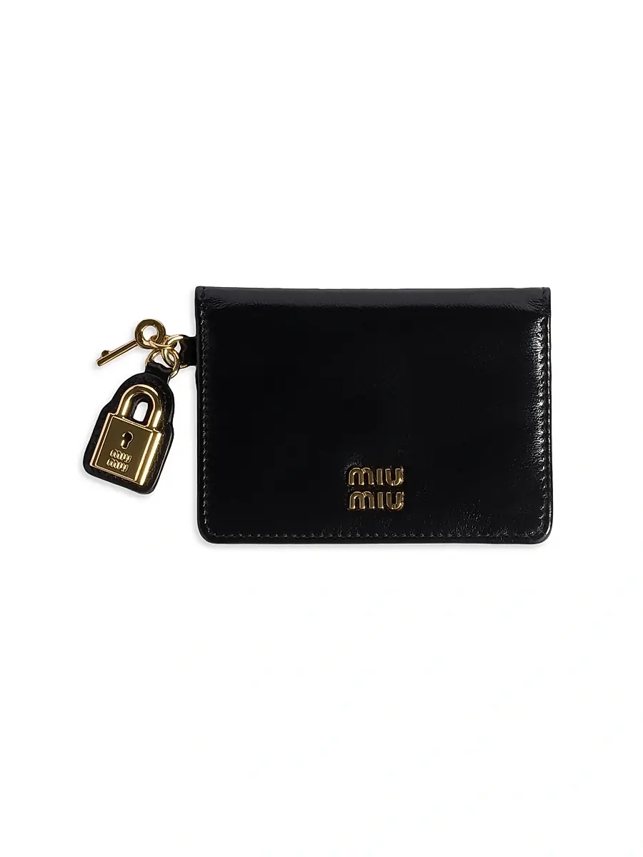Miu Miu Women's Leather Card Holder | Image 1 Miu Miu Women's Leather Card Holder | Image 1