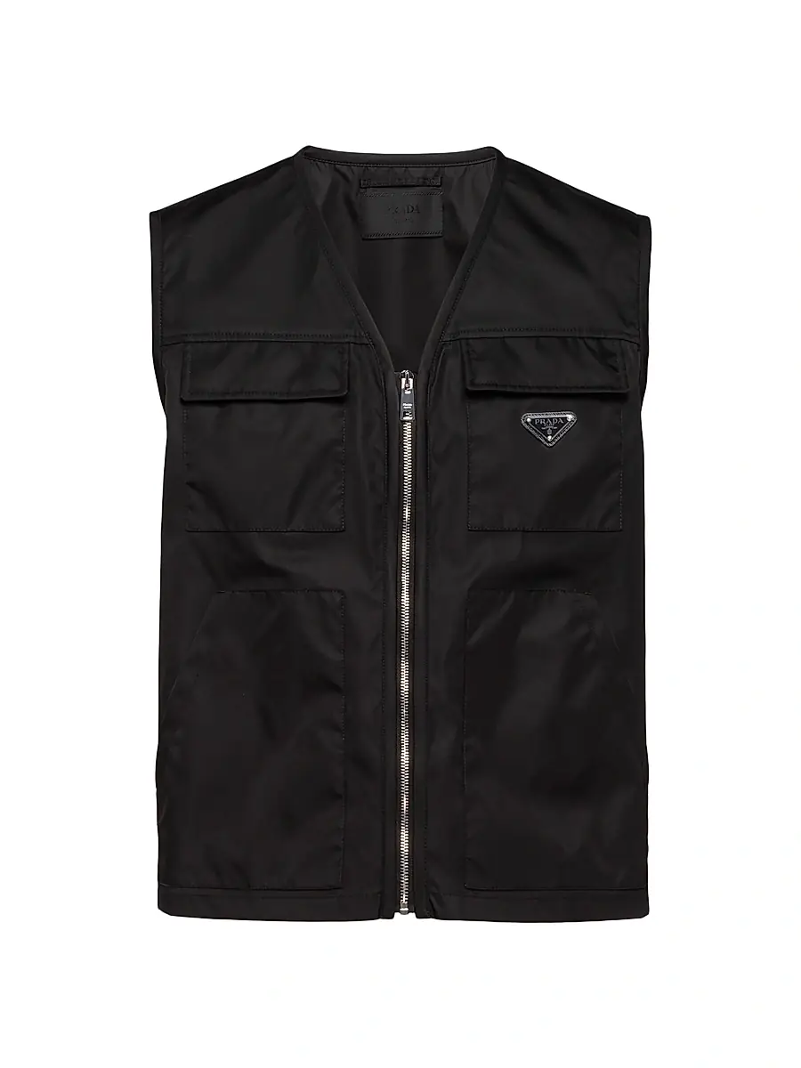 Prada Men's Re-Nylon Vest - Black | Image 1 Prada Men's Re-Nylon Vest - Black | Image 1