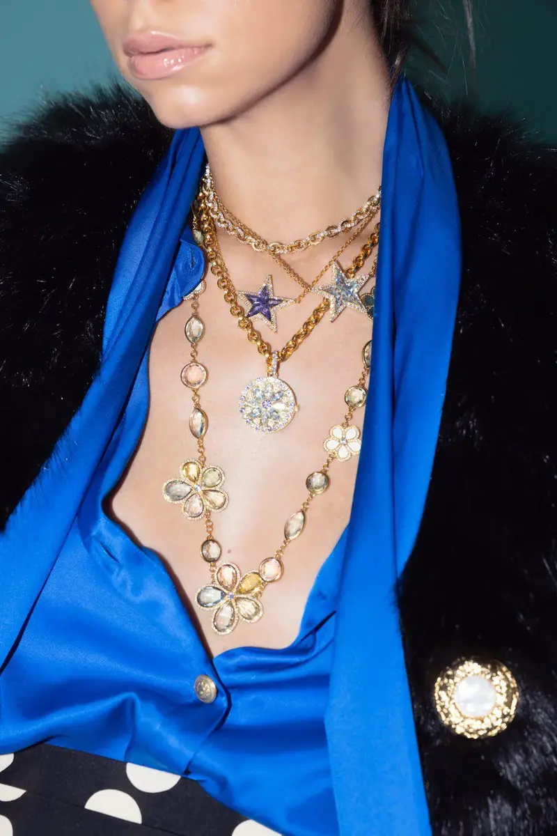 BUDDHA MAMA Aquamarine Kite Star Necklace | Thumbnail 4