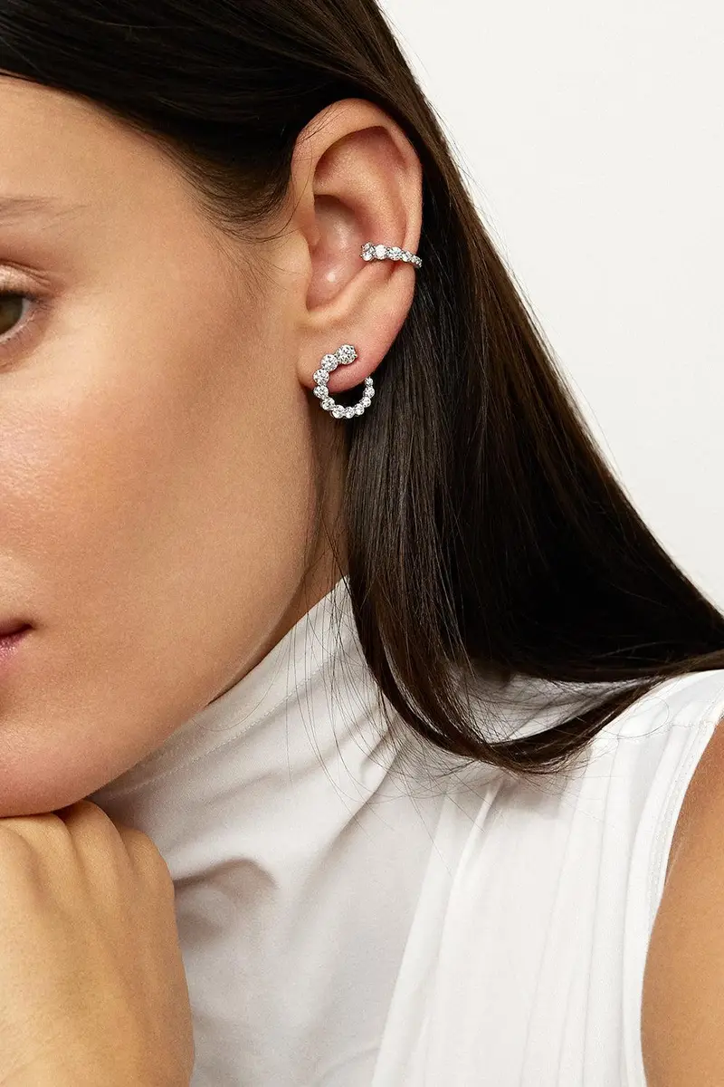 Melissa Kaye Aria Diamond Earwrap Earrings | Thumbnail 2