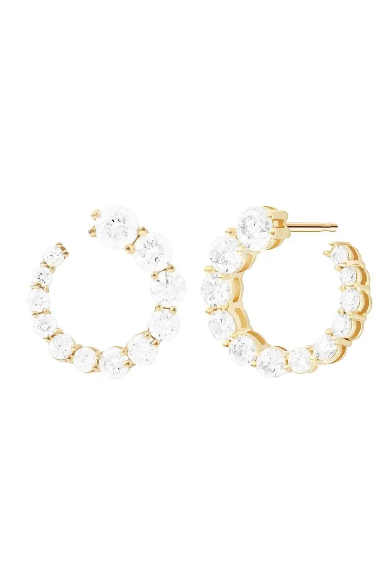 Melissa Kaye Aria Diamond Earwrap Earrings | Image 1 Melissa Kaye Aria Diamond Earwrap Earrings | Image 1