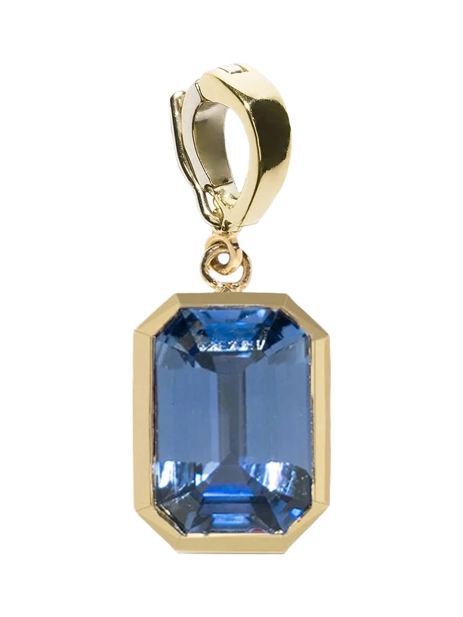 Bezel Sapphire Charm Bezel Sapphire Charm