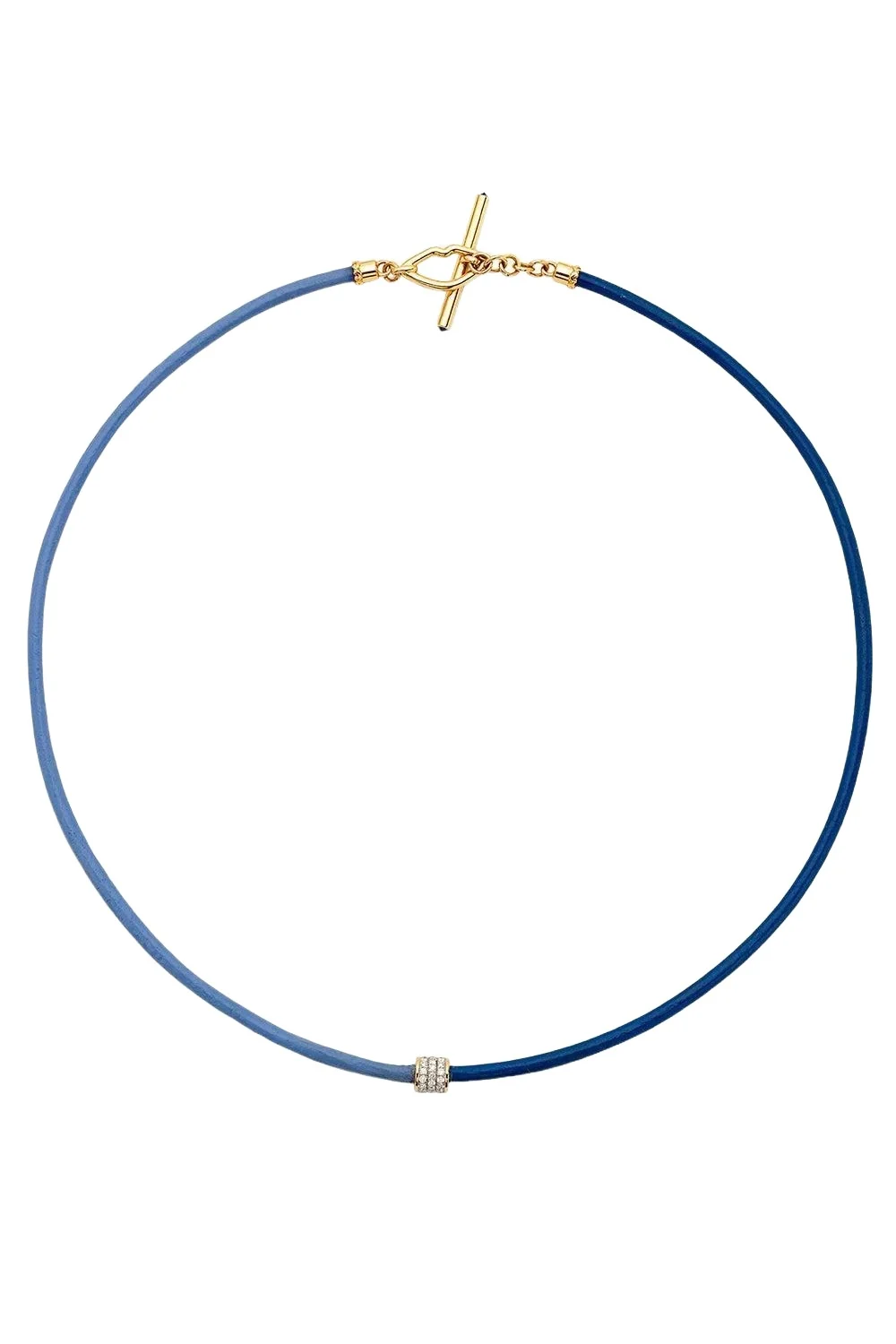 EDINA KISS Blue Leather Cord