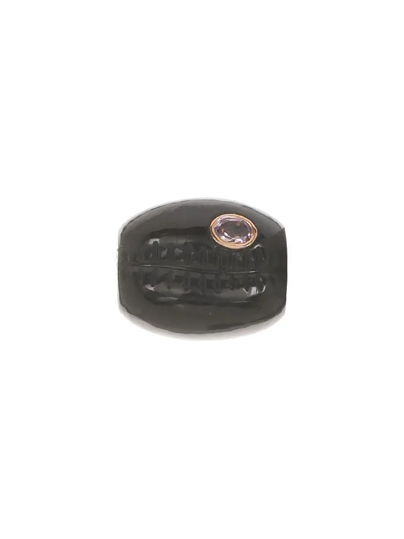Blue Tiger Eye Garnet Cowry Bead Blue Tiger Eye Garnet Cowry Bead