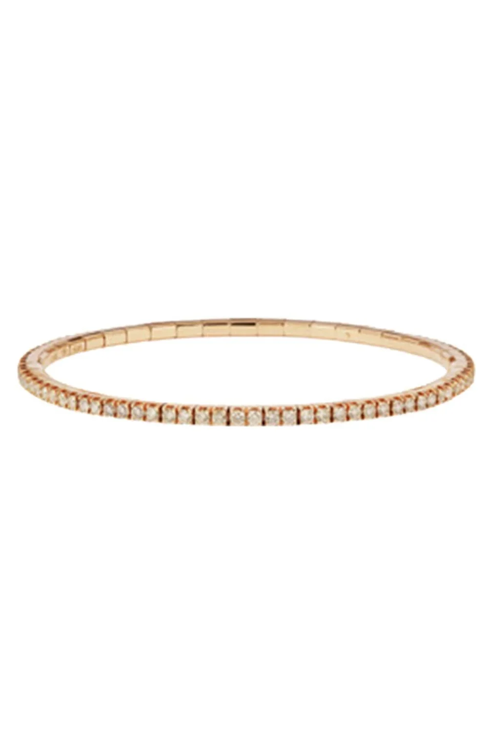 ROBERTO DEMEGLIO Brown Diamond Stretch Tennis Bracelet