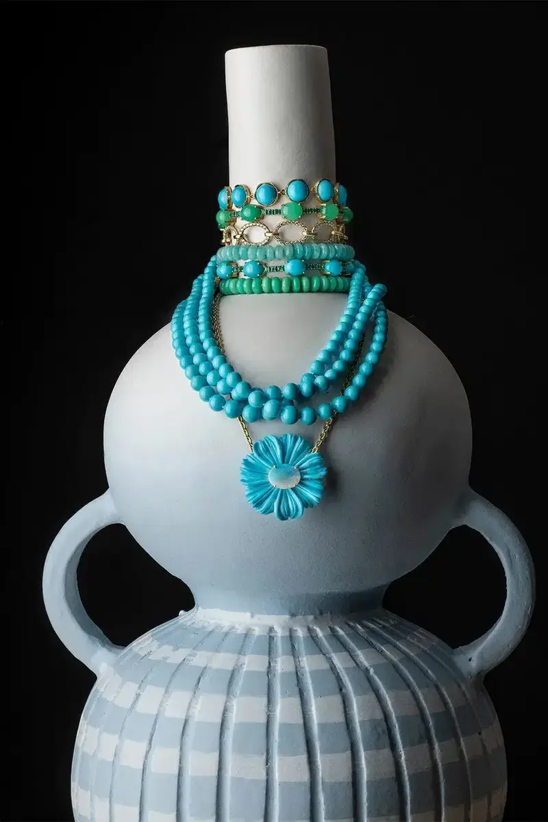 IRENE NEUWIRTH JEWELRY Chrysoprase Bead Necklace | Thumbnail 3
