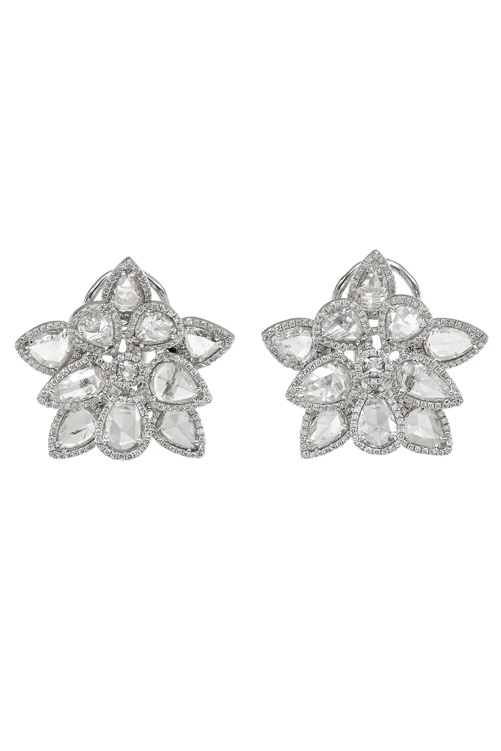 Desert Blooms Rose Cut Diamond Stud Earrings Desert Blooms Rose Cut Diamond Stud Earrings