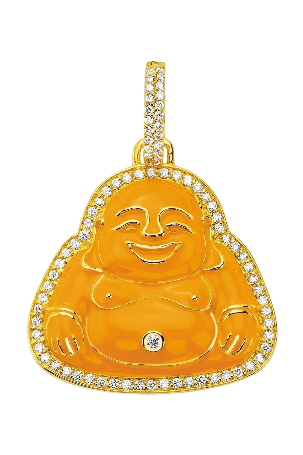 Diamond Clementine Happy Budhha Pendant Diamond Clementine Happy Budhha Pendant