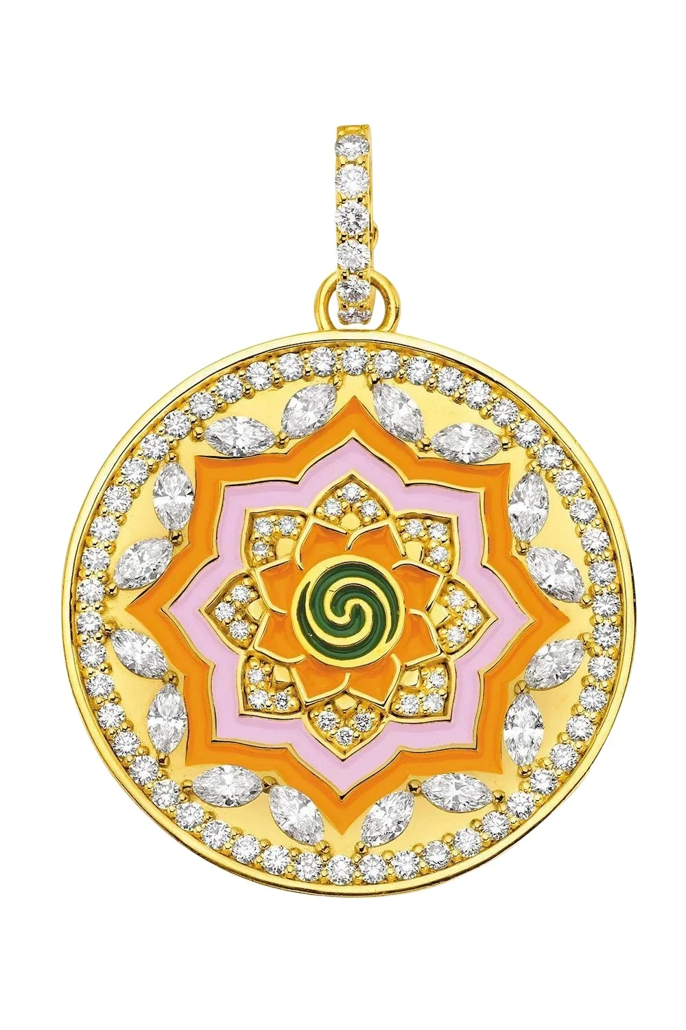Diamond Clementine Mandala Pendant Diamond Clementine Mandala Pendant