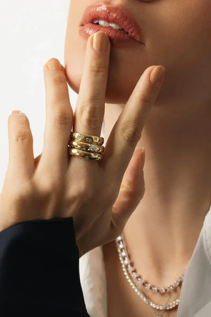 KWIAT Diamond Cobblestone Wide Band Ring | Thumbnail 4