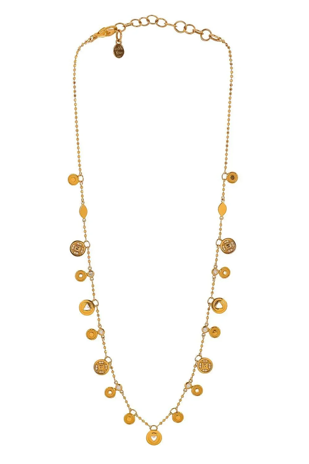 Diamond Coin Necklace