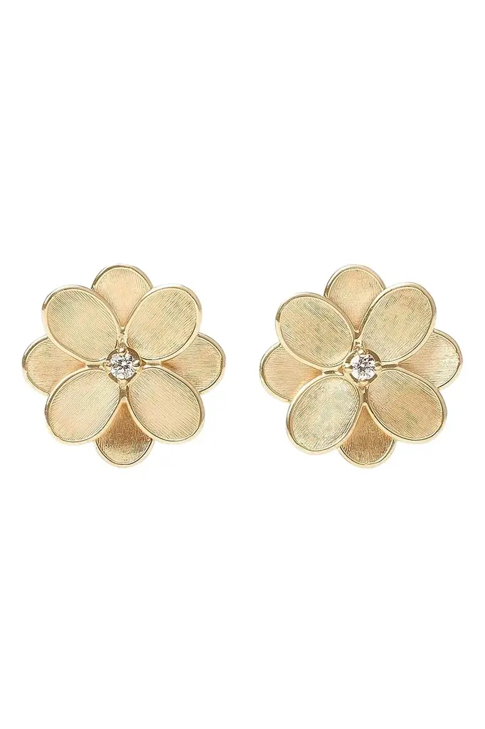 Diamond Flower Petali Stud Earrings Diamond Flower Petali Stud Earrings