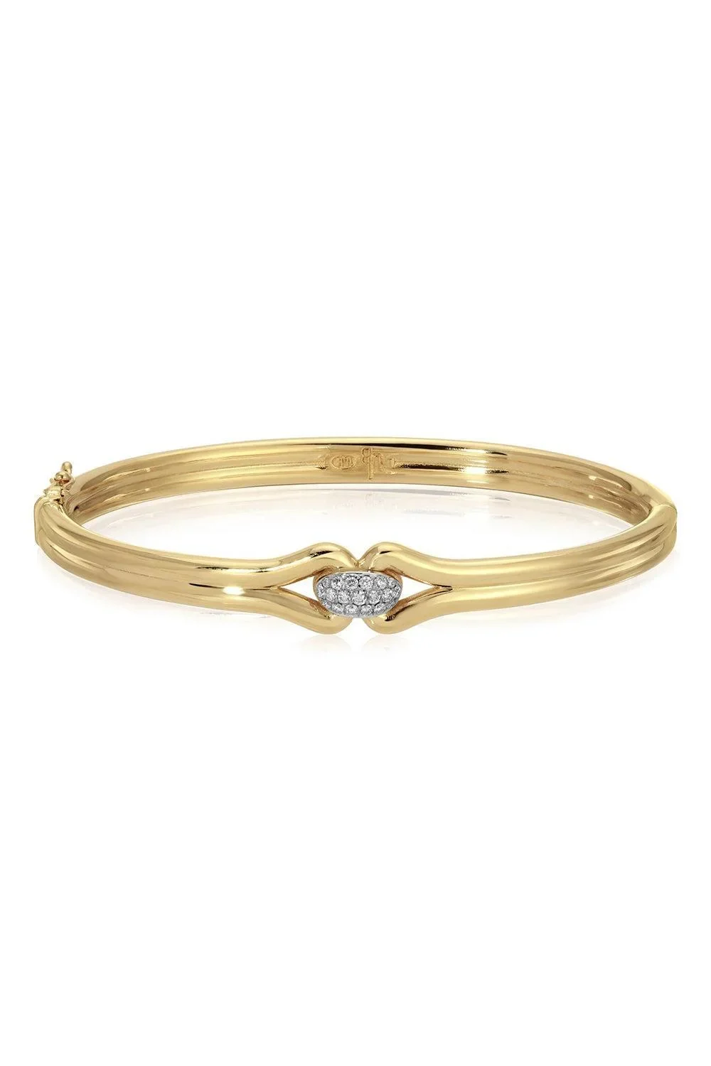 Diamond Mini Love Knot Bangle Bracelet