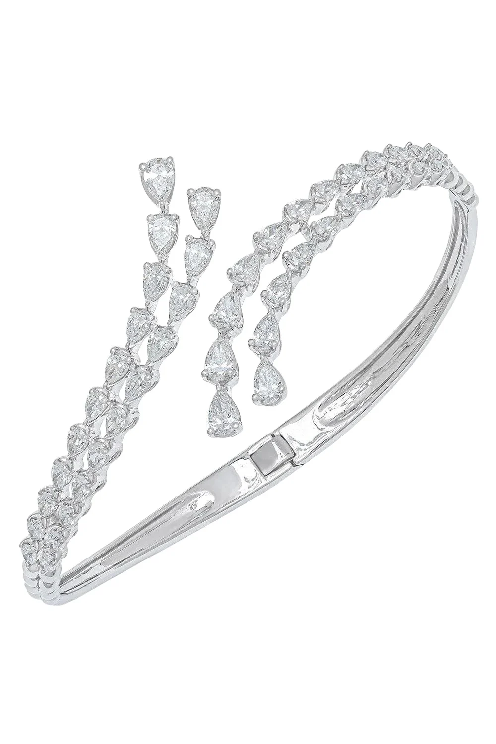 Diamond Open Wrap Bracelet
