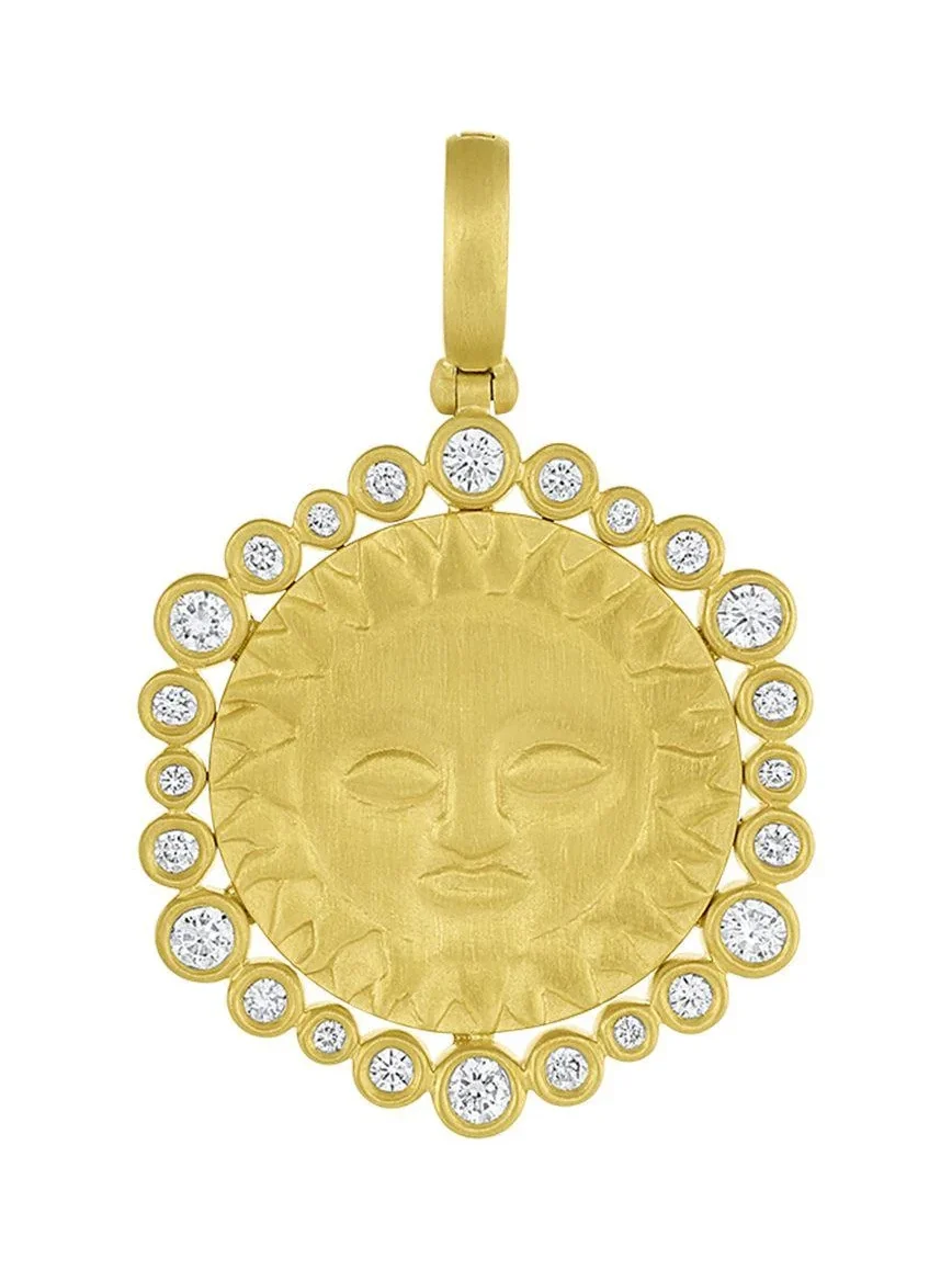 Diamond Small Sun Halo Pendant Diamond Small Sun Halo Pendant