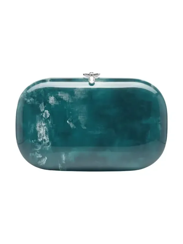 JEFFREY LEVINSON Elina Plus Monet Clutch - Teal
