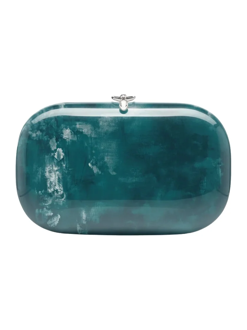 JEFFREY LEVINSON Elina Plus Monet Clutch - Teal