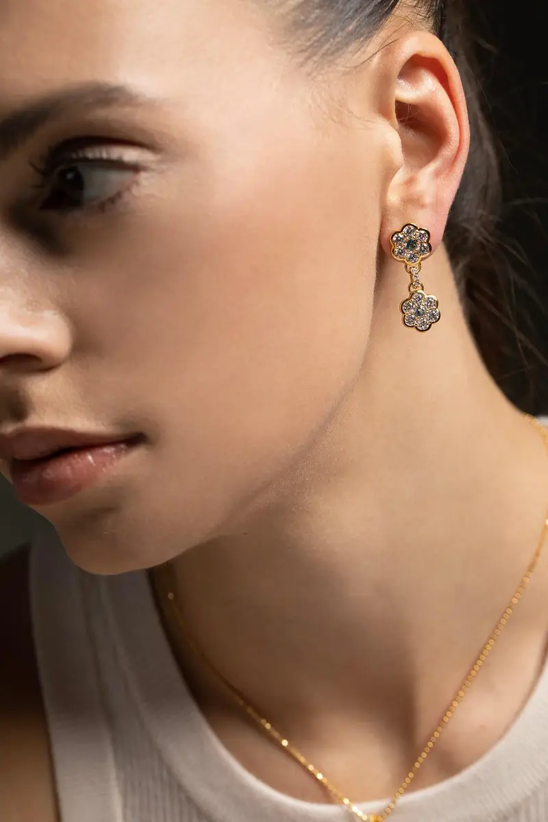 BUDDHA MAMA Flower Drop Earrings | Thumbnail 2 BUDDHA MAMA Flower Drop Earrings | Thumbnail 2