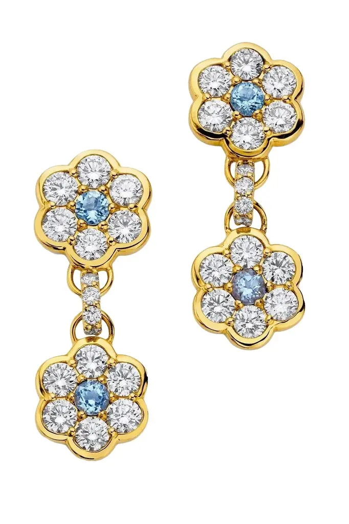 Flower Drop Earrings Flower Drop Earrings