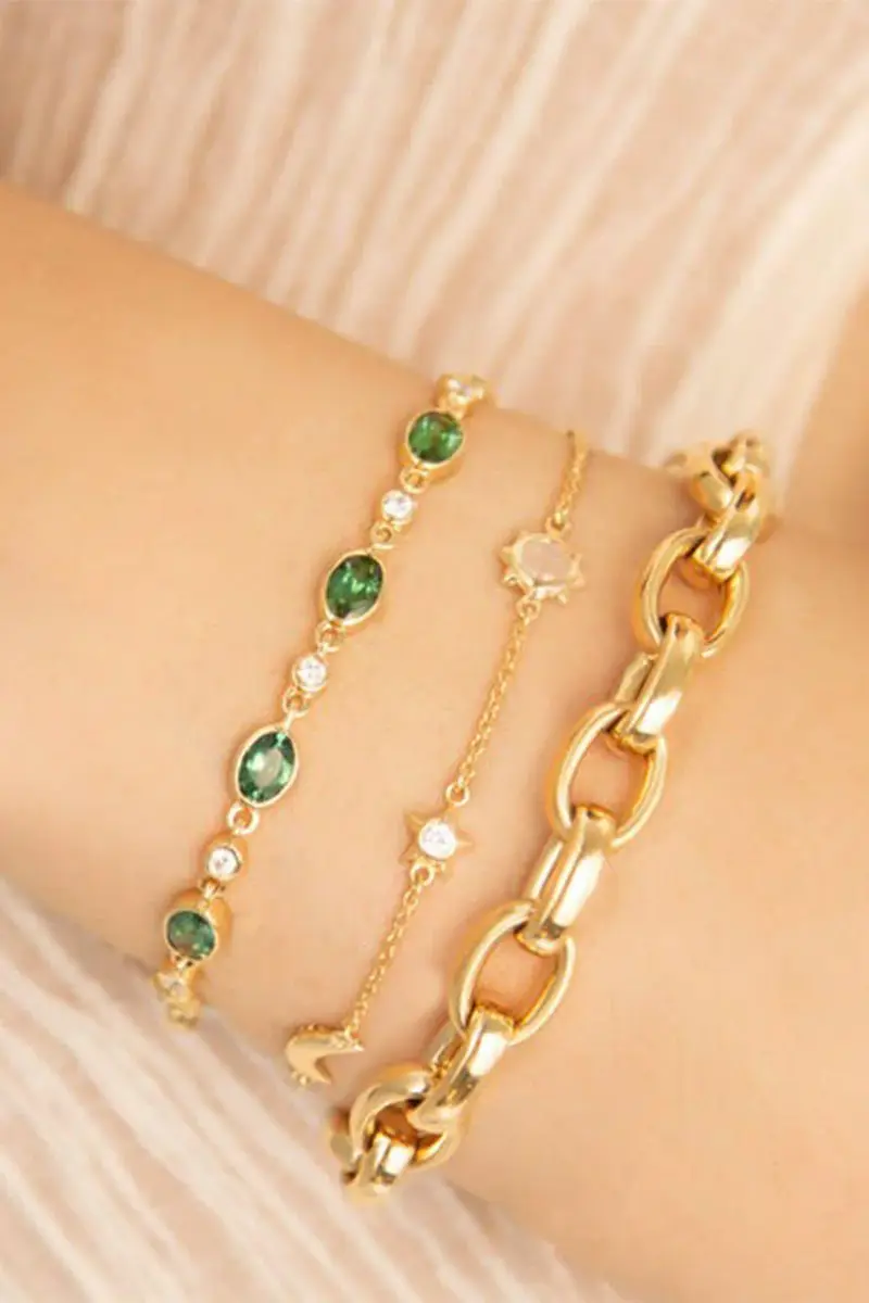 MONICA RICH KOSANN Green Tourmaline Tennis Bracelet | Thumbnail 2 MONICA RICH KOSANN Green Tourmaline Tennis Bracelet | Thumbnail 2