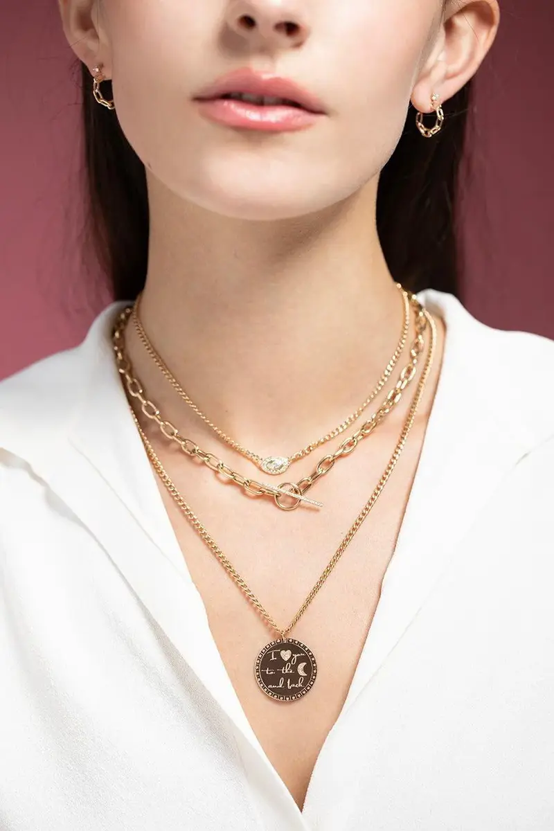 Zoë Chicco I Love You To The Moon And Back Necklace | Thumbnail 2 Zoë Chicco I Love You To The Moon And Back Necklace | Thumbnail 2