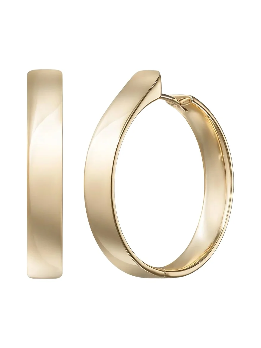 Large Honey Hoop Earrings Large Honey Hoop Earrings