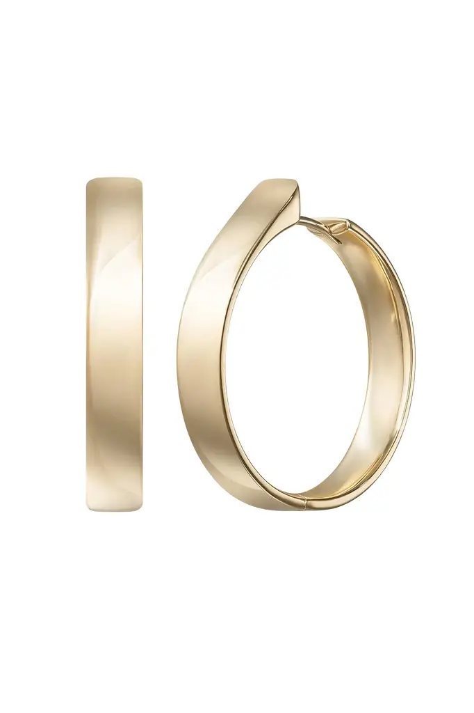 Melissa Kaye Large Honey Hoop Earrings