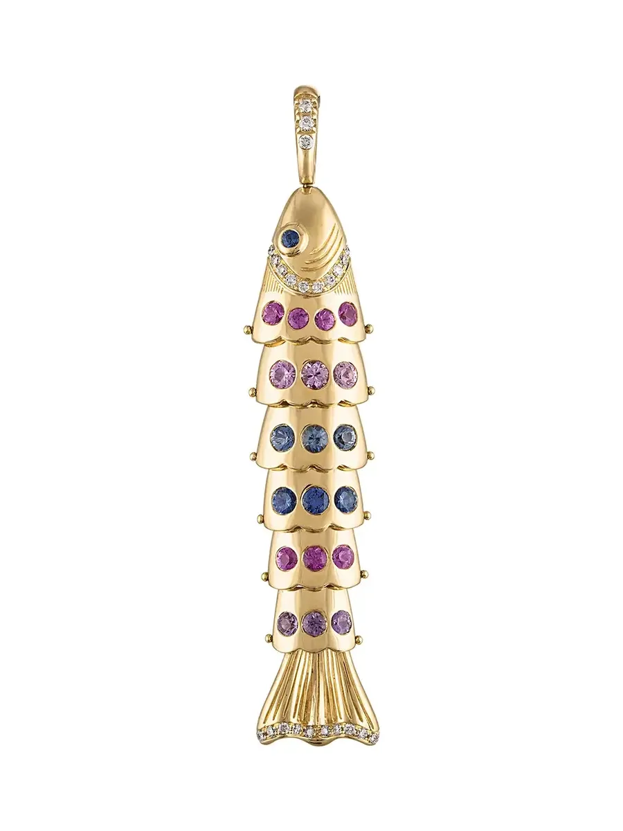 Eden Presley Large Pastel Swedish Fish Pendant