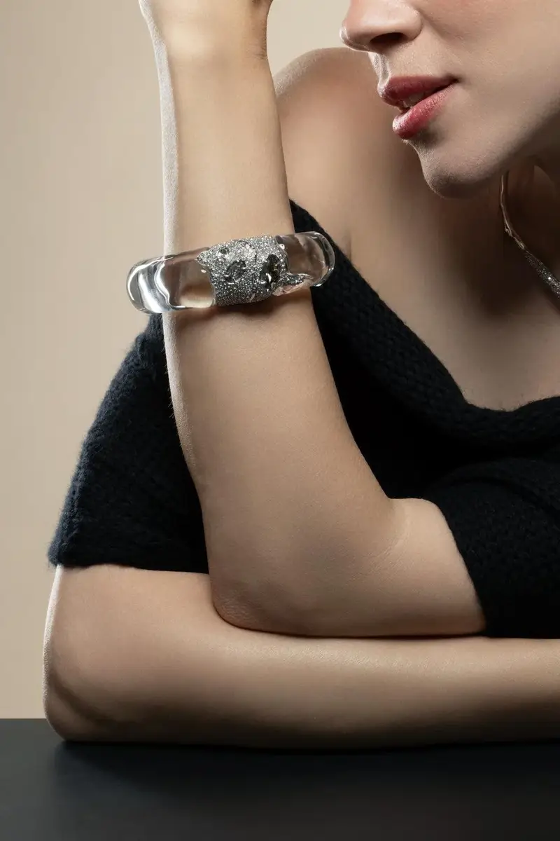 ALEXIS BITTAR Lucite Silverlake Hinge Bracelet | Thumbnail 4 ALEXIS BITTAR Lucite Silverlake Hinge Bracelet | Thumbnail 4