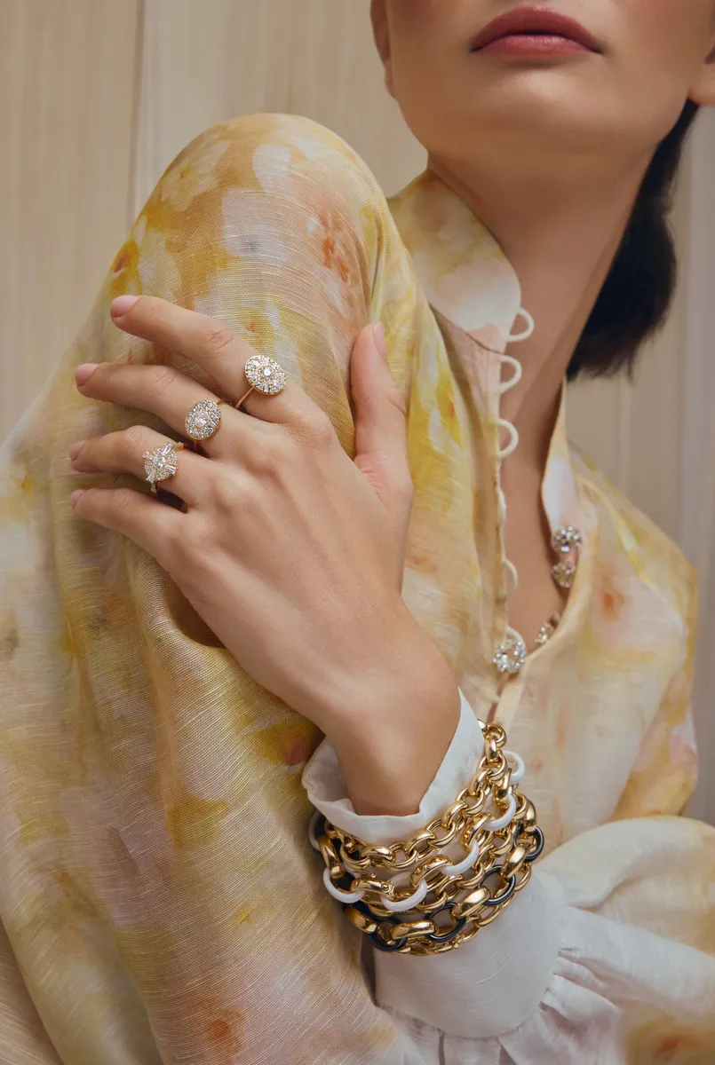 MONICA RICH KOSANN Marliyn White Ceramic Link Bracelet | Thumbnail 3 MONICA RICH KOSANN Marliyn White Ceramic Link Bracelet | Thumbnail 3