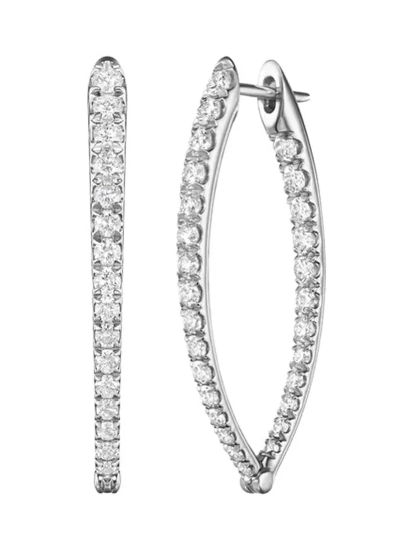 Medium Cristina Diamond Earrings Medium Cristina Diamond Earrings