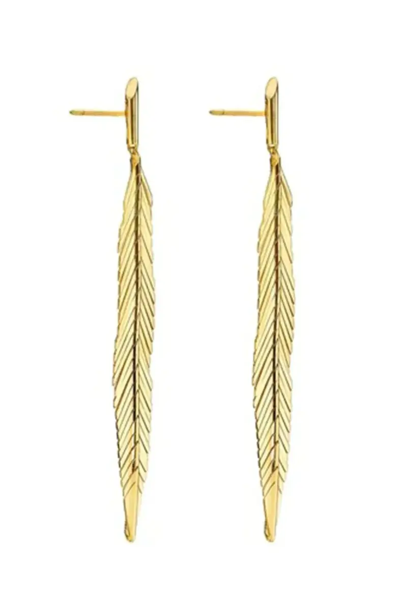 CADAR Medium Feather Drop Earrings | Thumbnail 5 CADAR Medium Feather Drop Earrings | Thumbnail 5