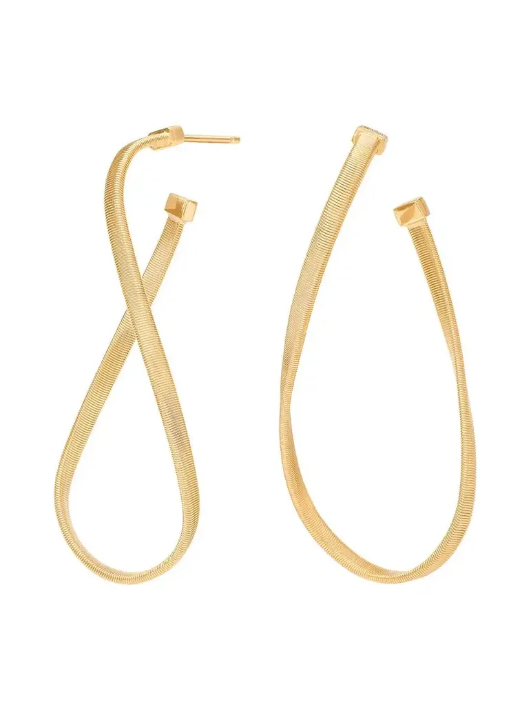 Medium Twisted Irregular Marrakech Hoop Earrings