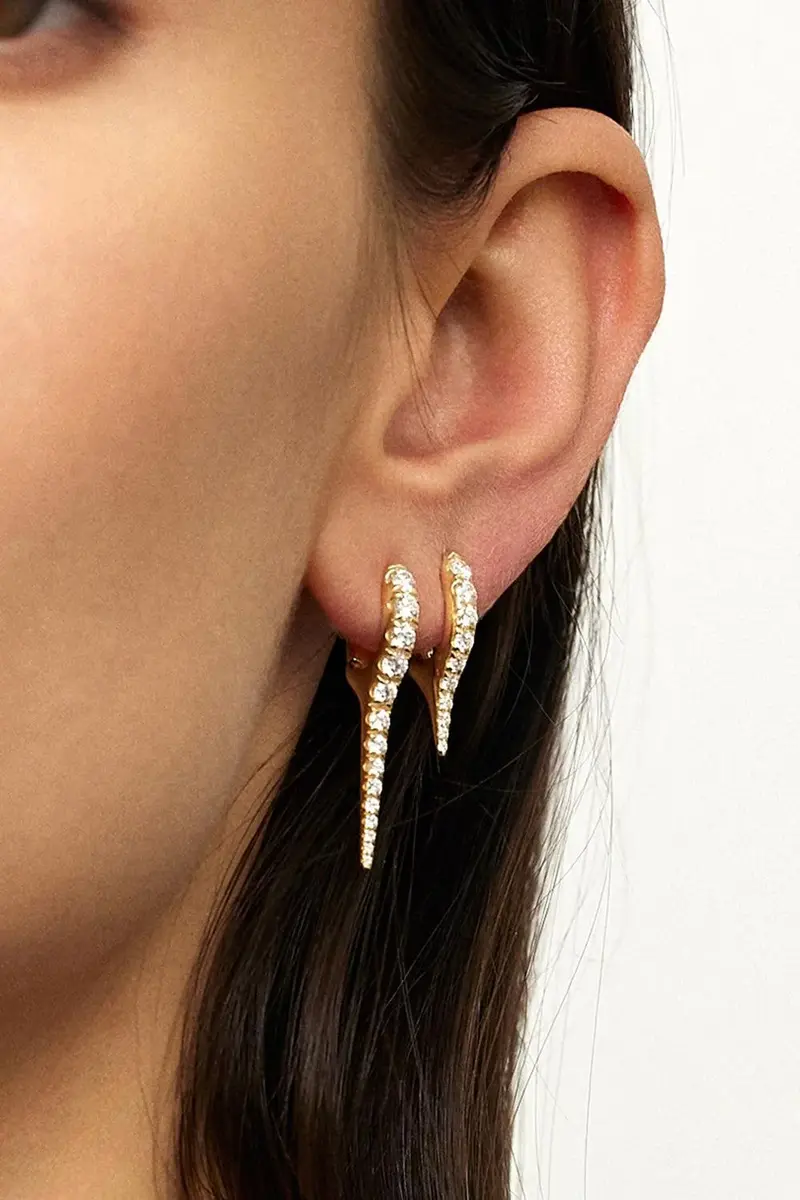 Melissa Kaye Mini Lola Needle Earrings | Thumbnail 2 Melissa Kaye Mini Lola Needle Earrings | Thumbnail 2