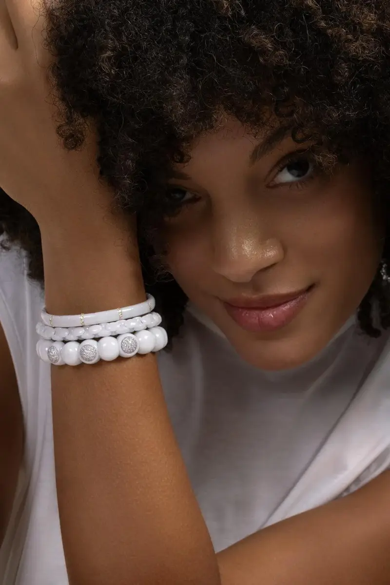 ROBERTO DEMEGLIO Nine Diamond Pura White Bracelet | Thumbnail 3 ROBERTO DEMEGLIO Nine Diamond Pura White Bracelet | Thumbnail 3