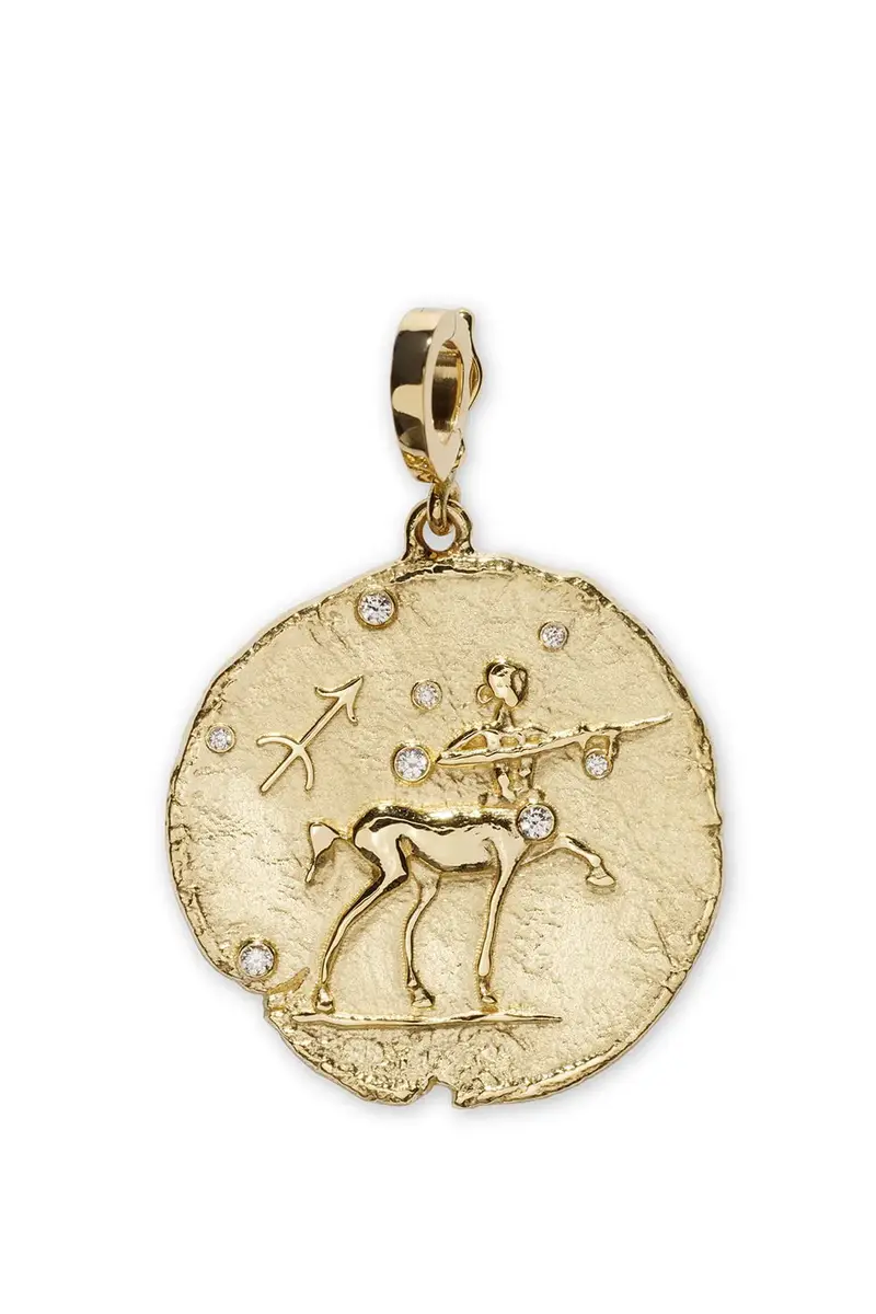 Azlee Of The Star Large Sagittarius Coin Pendant | Image 1 Azlee Of The Star Large Sagittarius Coin Pendant | Image 1