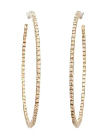 Pave Diamond Perfect Hoops Pave Diamond Perfect Hoops